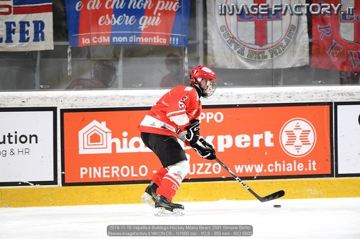 2019-11-16 Valpellice Bulldogs-Hockey Milano Bears 2591 Simone Bertin